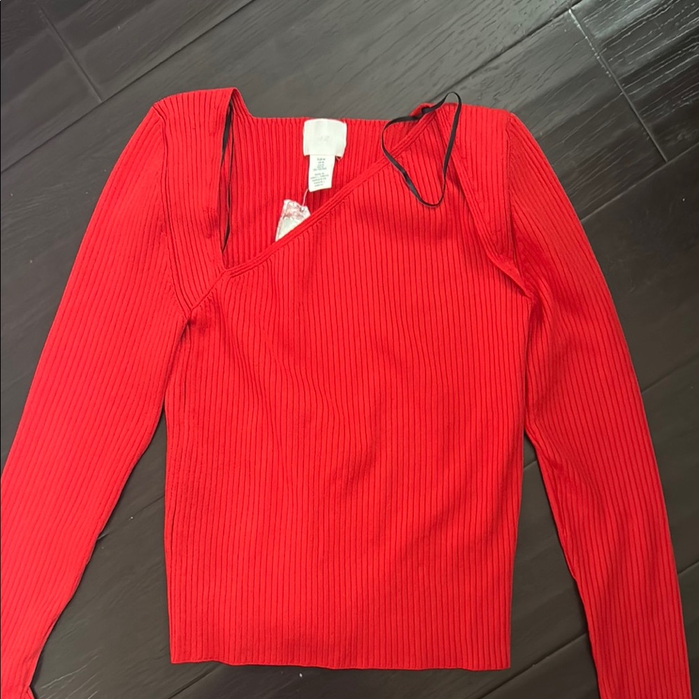 H&M Red Long Sleeve Tee